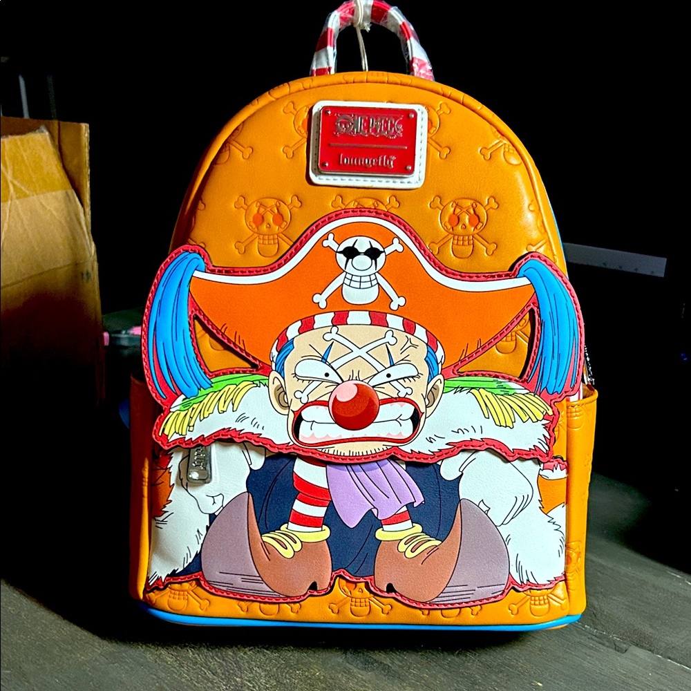 Loungefly One Piece Buggy Cosplay‎ Mini-Backpack NWT